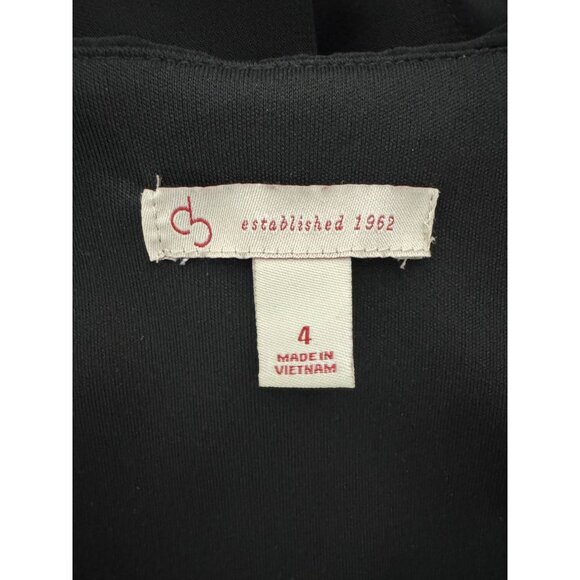 Dressbarn Little Black Dress Chiffon Tiered Size 4‎ Special Occasion Evening - Picture 5 of 7